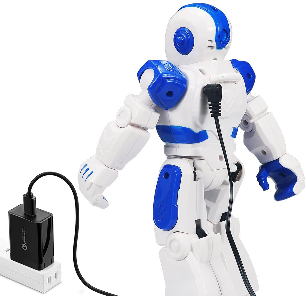 Remote Control Robot For Kids ,Sikaye Intelligent Programmable Robot With Infrared Controller Toys,Dancing,Singing, Moonwalking and LED Eyes,Gesture Sensing Robot Kit For Childrens Entertainment (Red)
