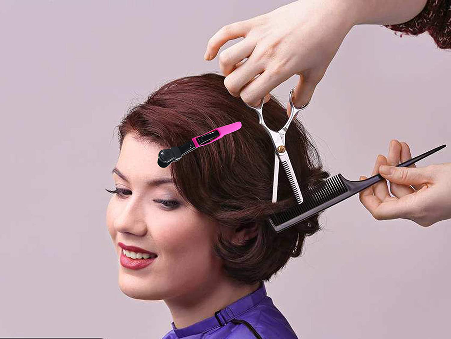 Hair Clips for Women by HH&LL – Wide Teeth & Double-Hinged Design – Alligator Styling Sectioning Clips of Professional Hair Salon Quality - 10Pack (Mixing)
