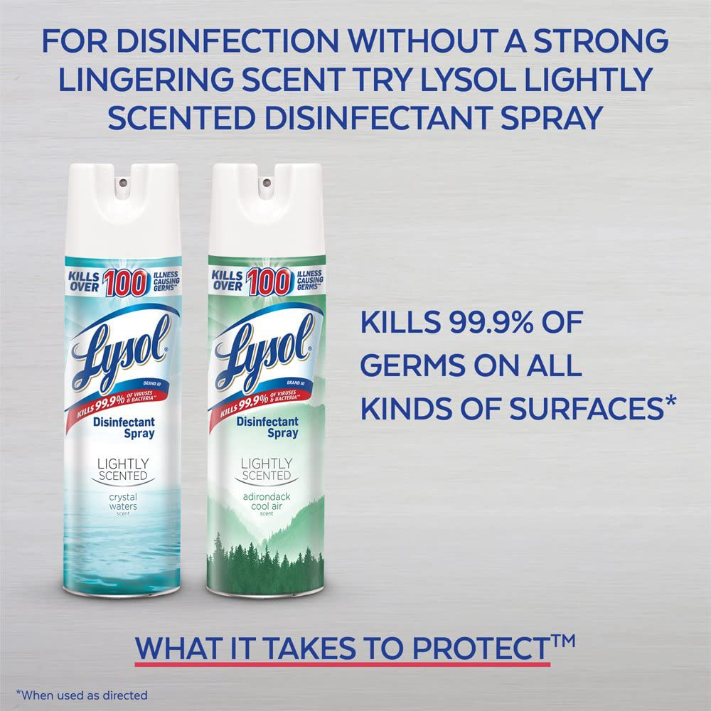 Lysol Disinfectant Spray, Crisp Linen, 12.50 Oz