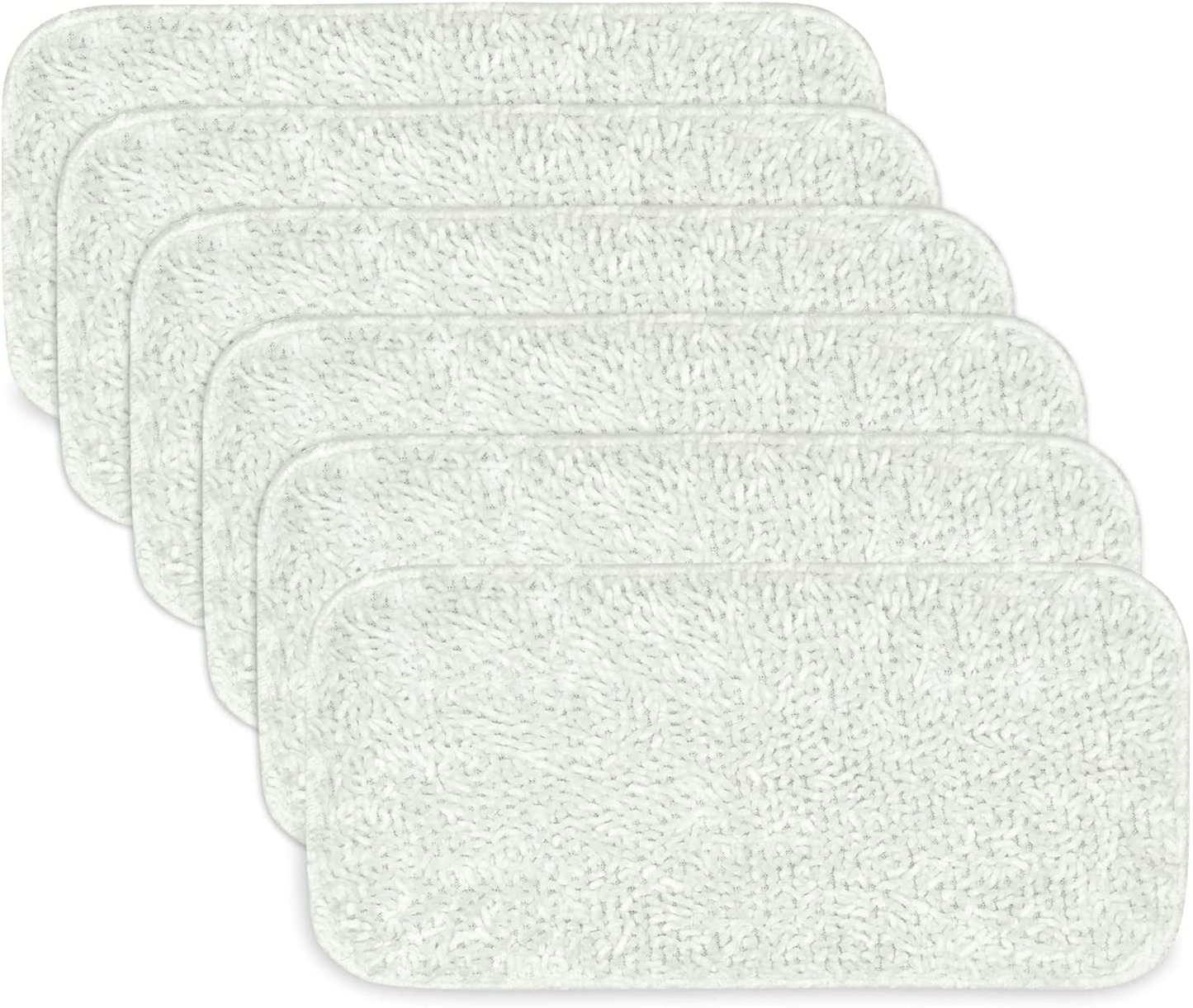 Vingi Sienna Luna Replacement Pads Microfiber Mop Pads Fit for Steamer Head SSM-3006 Series Hard Floor Mop Washable Durable Cloth Pads 6 Pack