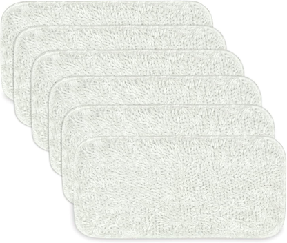Vingi Sienna Luna Replacement Pads Microfiber Mop Pads Fit for Steamer Head SSM-3006 Series Hard Floor Mop Washable Durable Cloth Pads 6 Pack