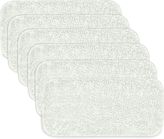 Vingi Sienna Luna Replacement Pads Microfiber Mop Pads Fit for Steamer Head SSM-3006 Series Hard Floor Mop Washable Durable Cloth Pads 6 Pack