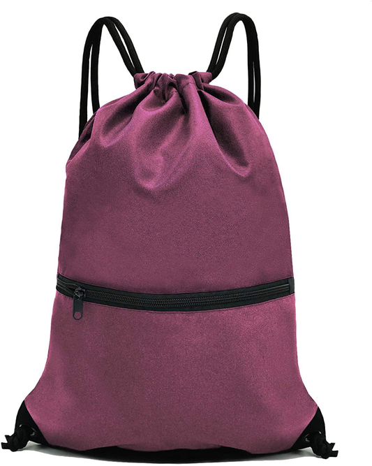 HOLYLUCK Drawstring Backpack Bag Sport Gym Sackpack
