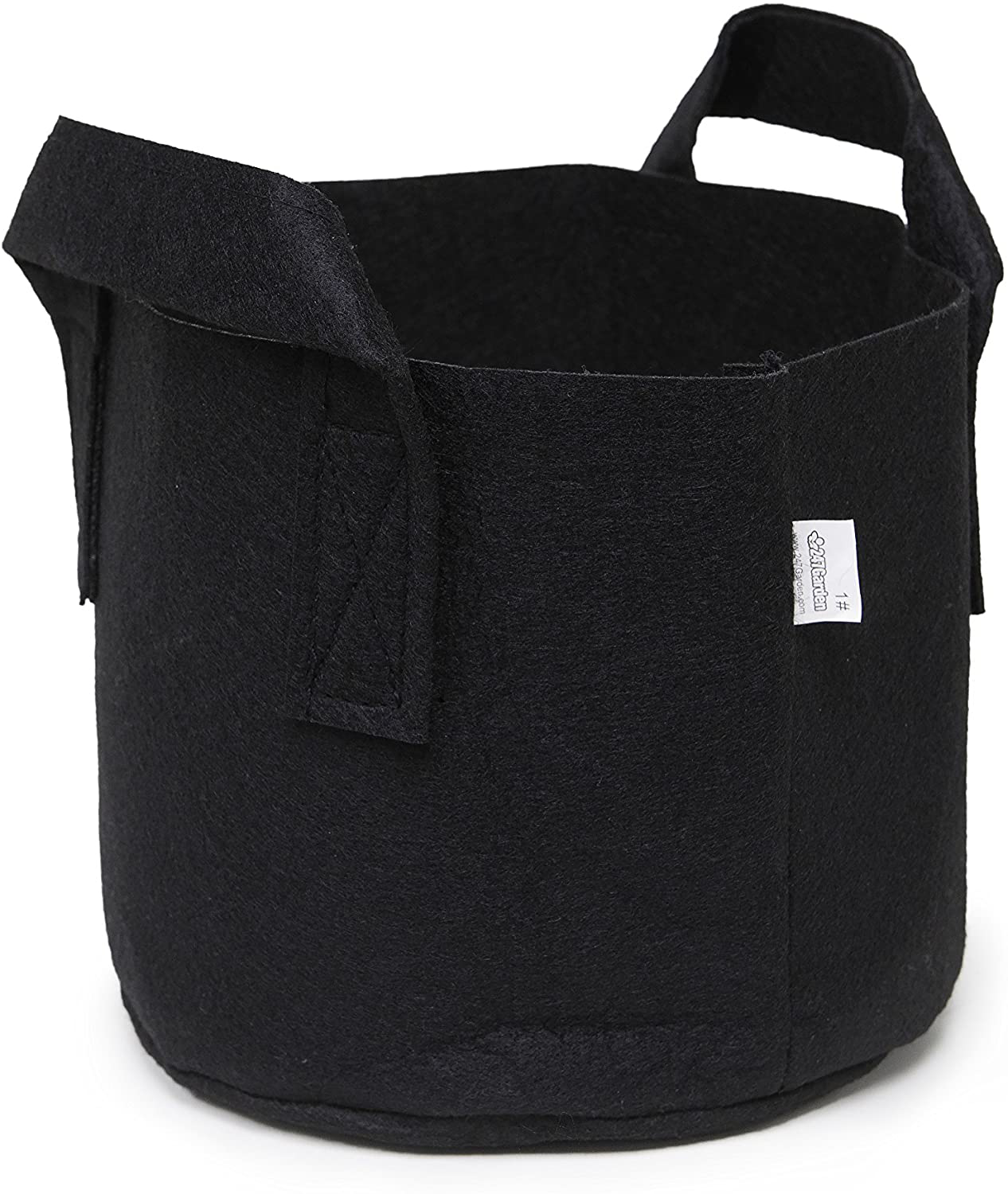 5-Pack Black Grow Bags Aeration Fabric Pots with Handles