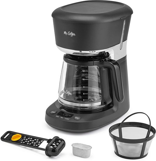 Mr. Coffee 12 Cup Dishwashable Coffee Maker with Advanced Water Filtration & Permanent Filter & Advanced Water Filter Replacement Cartridges, 2 Pack | 60-Day Supply