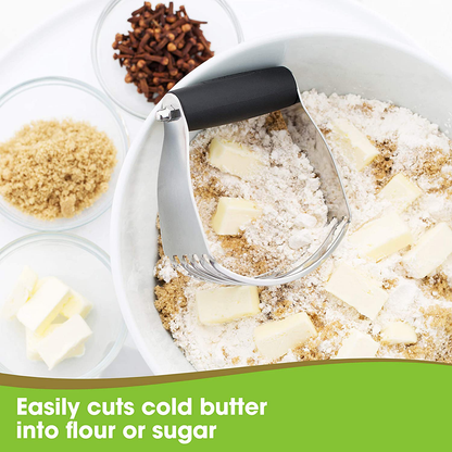 Spring Chef Dough Blender, Top Professional Pastry Cutter with Heavy Duty Stainless Steel Blades