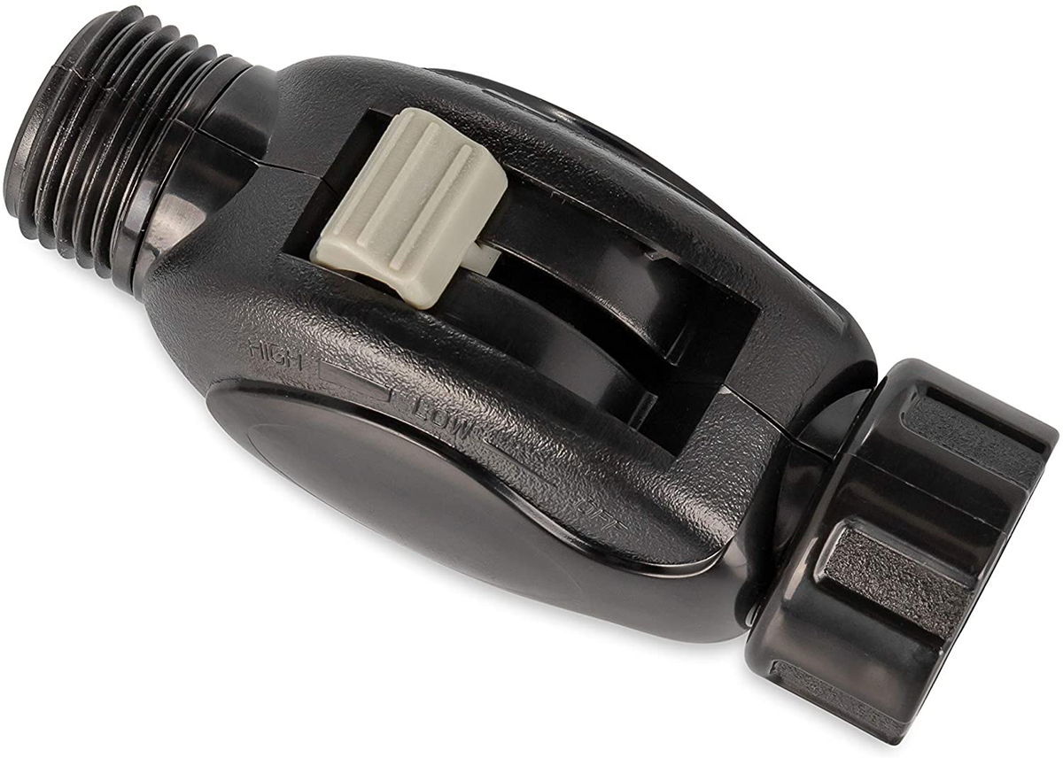 Camco 43633 RV Flow-Through Wash Brush with Adjustable Handle