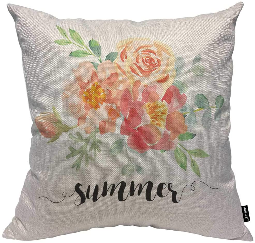 Cotton Linen Throw Pillow Case Pillow Cushion Covers Home Sofa Decorative 18 X 18 Inch