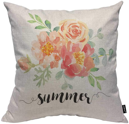 Cotton Linen Throw Pillow Case Pillow Cushion Covers Home Sofa Decorative 18 X 18 Inch