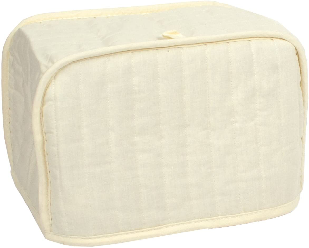 RITZ Polyester / Cotton Quilted Four Slice Toaster Appliance Cover, Dust and Fingerprint Protection, Machine Washable, Black