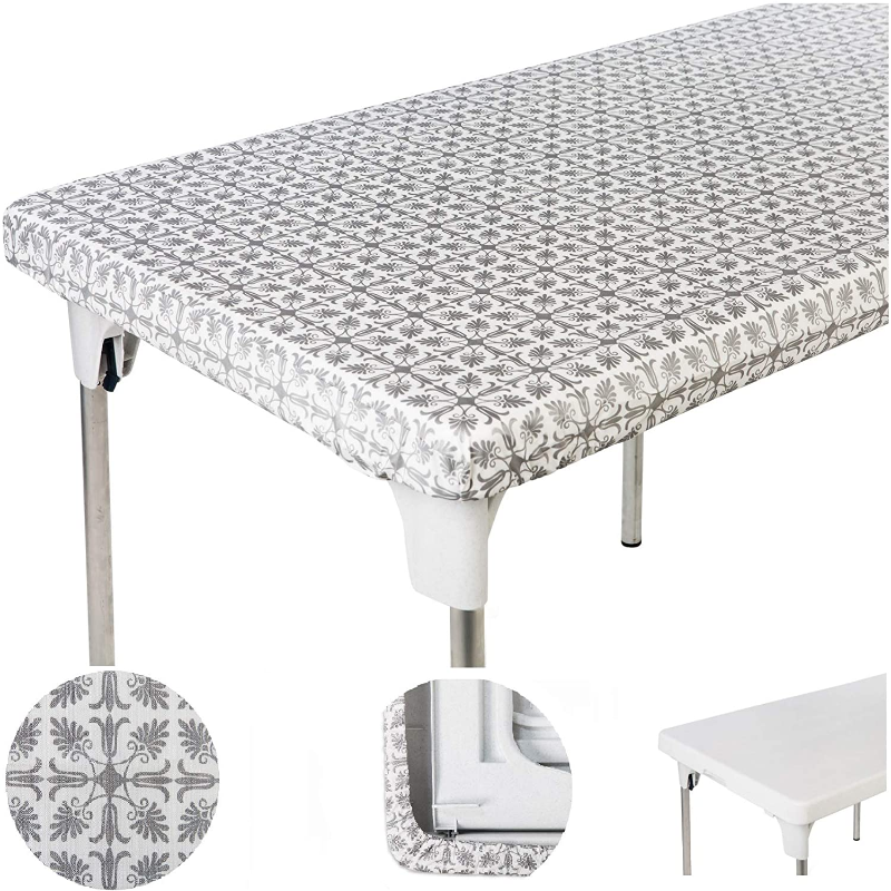 Waterproof Elastic Table Cover with Elastic Edge