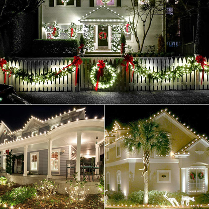 Brizled C9 Green St Patricks Day Lights, 16ft 25 LED Faceted String Lights, Connectable 120V UL Certified Christmas Lights, Indoor Outdoor Decorative Lights for Party, Easter, Patio, Garden, Holiday