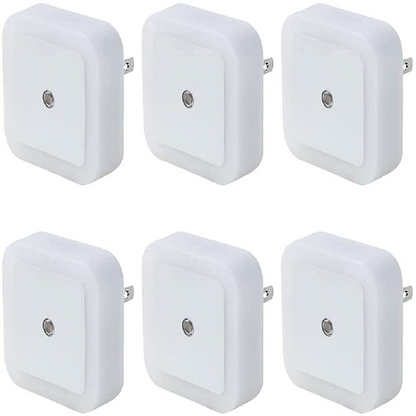 6 Pack LED Night Lights - Super Smart Dusk to Dawn Sensor