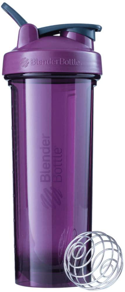BlenderBottle Shaker Bottle Pro Series Perfect for Protein Shakes and Pre Workout, 24-Ounce, Black