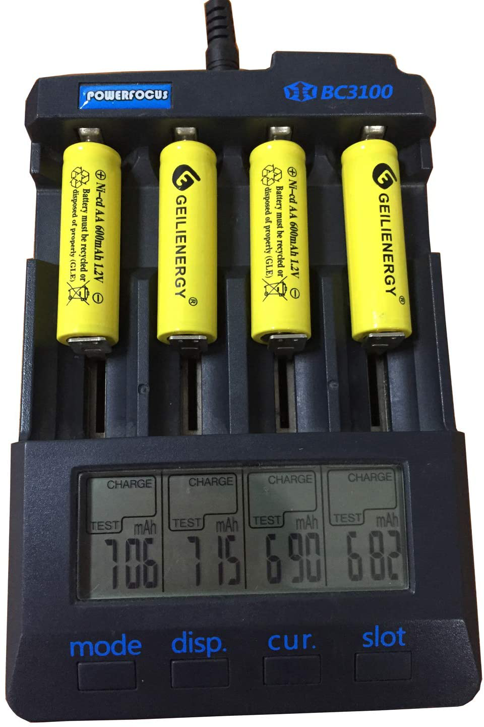 QBLPOWER Solar Light 1.2V AA Ni-CD 600mAh 2A Rechargable Batteries Cell for Garden/Lawn/Sidewalk Lamp (12 Pack AA Yellow)