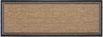 Gertmenian 22013 Outdoor Rug Freedom Collection Bordered Theme Smart Care Deck Patio Carpet 2x6 Runner, Border Black