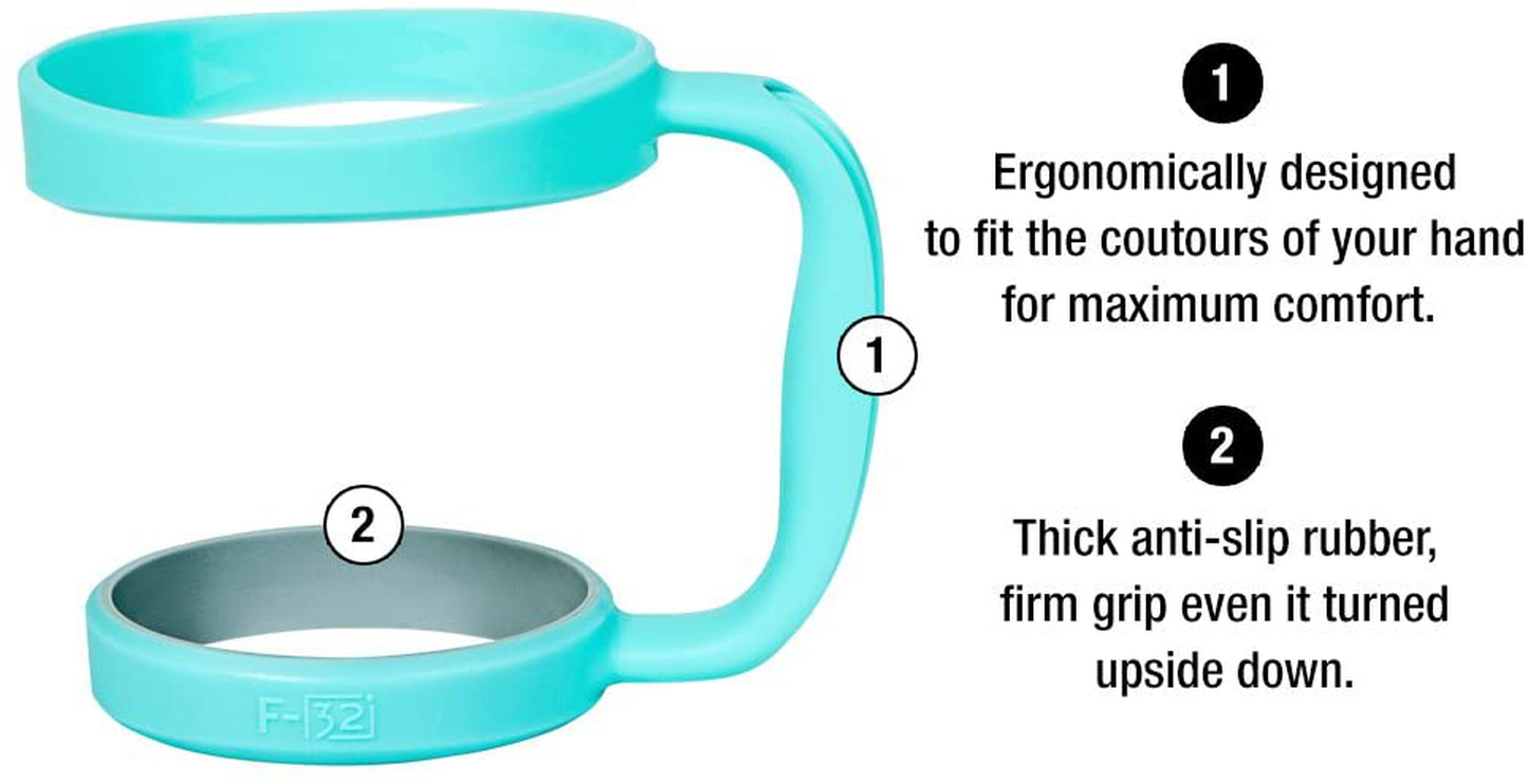 20oz or 30oz F-32 Beverage Handle Compatible with YETI, OZARK TRAIL, BEAST, RTIC 