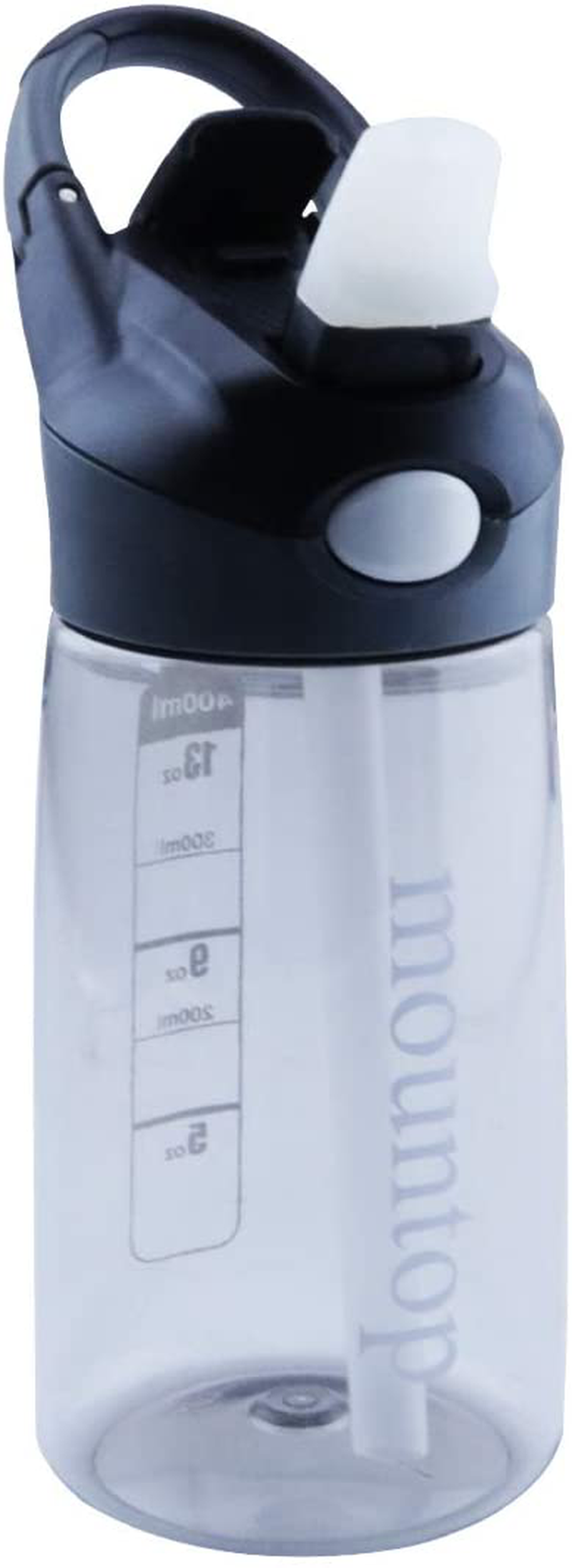 mountop Kids Water Bottle with Straw Lid and Handle, Easy Use for Girls and Boys for School, BPA-Free 14oz 400ml