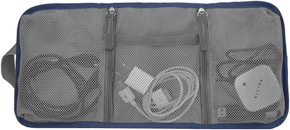 Travelon Tech Accessory Organizer, Royal Blue, OPEN 13.75 x 6.5 x .1 CLOSED 6.5 x 5 x 1