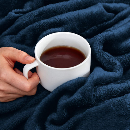 Microfiber Sleep Zone Lightweight Flannel Fleece Blanket Throw 
