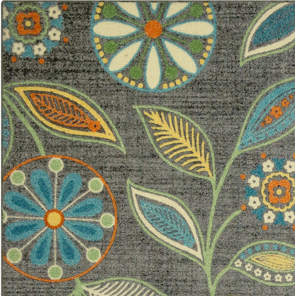 Maples Rugs Reggie Floral Kitchen Rugs Non Skid Accent Area Carpet [Made in USA], 1'8 x 2'10, Merlot