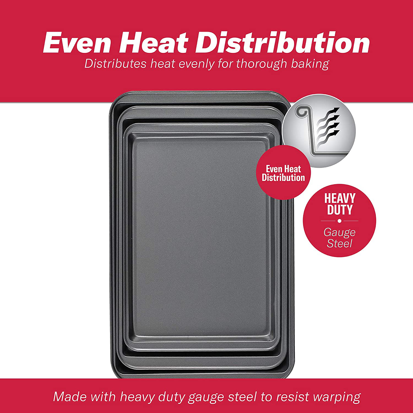 Goodcook Steel Nonstick Bakeware, 13 Inch x 9 Inch