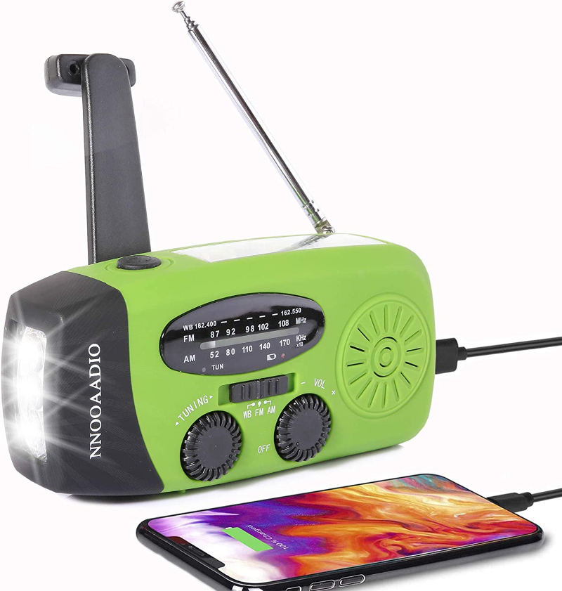 4 Way Rechargeable Emergency Hand Crank Survival Radio