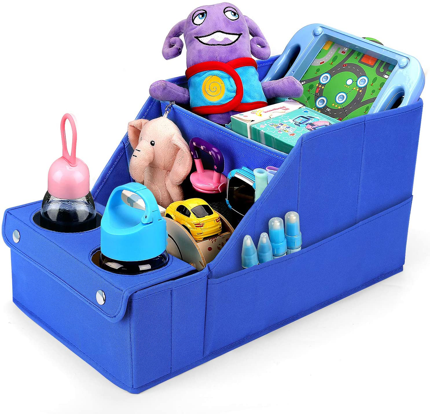 Collapsible Front & Backseat Car Organizer with Movable Divider