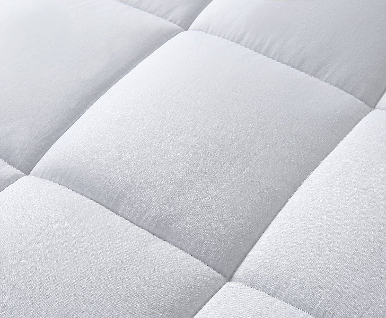 oaskys Cal King Mattress Pad Cover Cooling Mattress Topper Pillow Top Cotton Top with Down Alternative Fill (8-21”Fitted Deep Pocket California King Size)