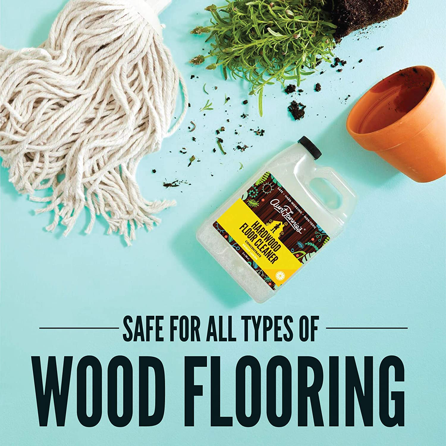 Aunt Fannie's Hardwood Floor Cleaner, Bright Lemon (Single)