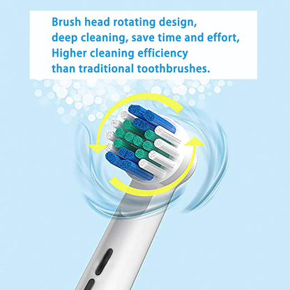 Electric Toothbrush Replacement Heads Compatible with Oral B Precision Clean Electric Toothbrush Soft Bristles Brush Heads