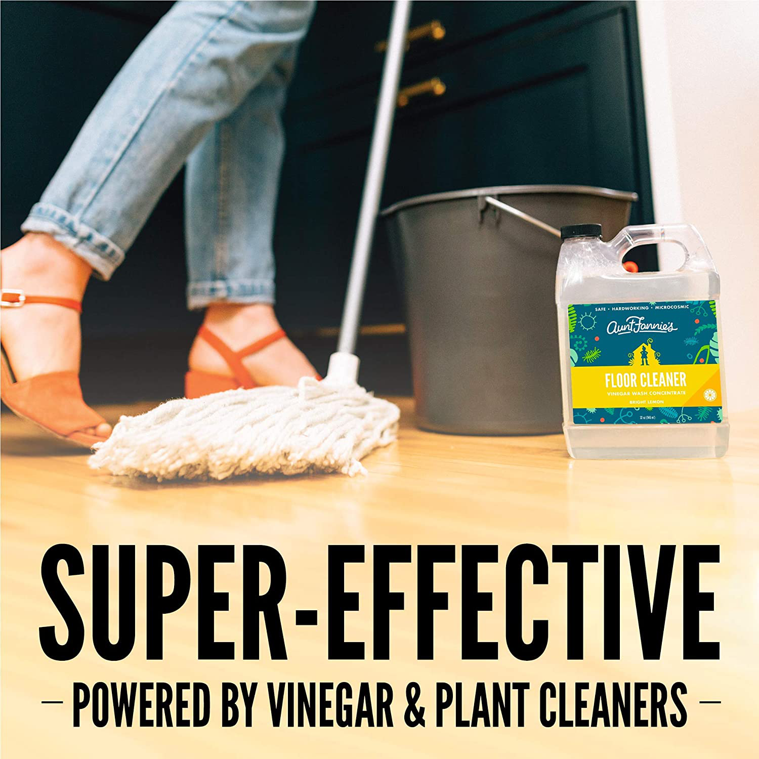 Aunt Fannie's Whole Home Cleaning Bundle: All Purpose Spray, Floor Cleaner, Glass & Window Cleaner, Multi-Surface Wipes, Carpet Refresher