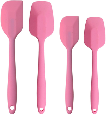 Silicone Spatulas, 11 inch Rubber Spatula Heat Resistant Non-Stick Flexible Scrapers Baking Mixing Tool (4 Piece)