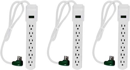 GoGreen Power GG-16103MS 6 Outlet Surge Protector w/ 2.5' Cord