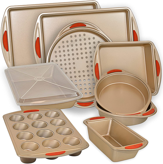 Nonstick Bakeware Set with Baking Pans, Cookie Sheet Baking Sheets, Bread Pan, Cake Pans, Muffin Pan