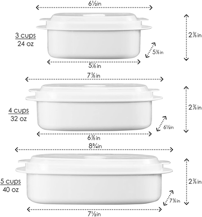 Calypso Basics by Reston Lloyd 6-Piece Microwave Cookware, Steamer and Storage Set, Azure