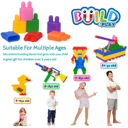 600 Piece Set - Building Blocks Construction STEM Toy