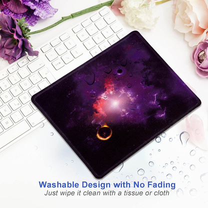 Galaxy Mouse Pads for Wireless Mouse,Farbiunu Rubber Mousepad,Stitched Edge & Washable. Mouse Mats for Computer,Laptop Accessory,Mousepads for Office Gaming Home.