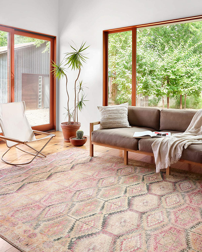 Loloi II Layla LAY-17 Pink Traditional Accent Rug 2'-0" x 5'-0"