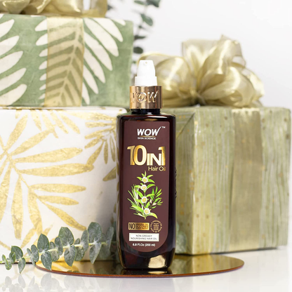 WOW Hair Oil, Reduce Hair Loss, Split Ends, Dandruff, Smooth, Thick Hair, Boost Hair Growth and Stronger Roots, Deep Clean For Healthy Scalp, All Hair Types, Adults and Children, 200 mL