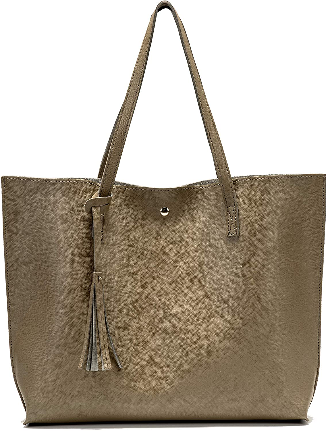 Women's Tote Bags Top Handle Satchel Handbags Faux Leather Tassel Shoulder Purse