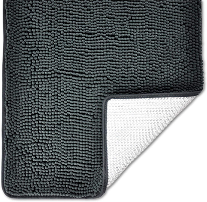Luxury Chenille Bathroom Rug Mat, Extra Soft and Absorbent Shaggy Rugs, Non Slip, Machine Wash