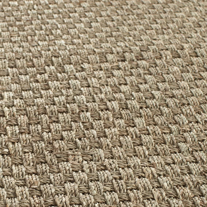 Safavieh Natural Fiber Collection NF114E Border Basketweave Seagrass Area Rug, 3' x 5', Blue