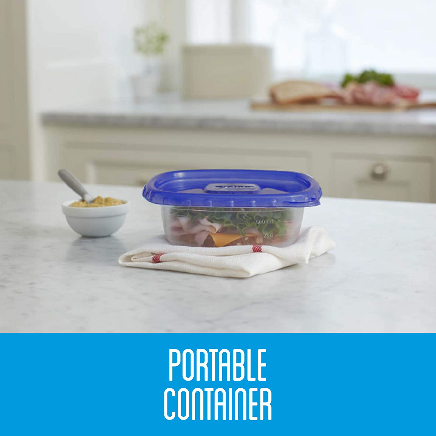 Ziploc Food Storage Meal Prep Containers Reusable for Kitchen Organization, Smart Snap Technology, Dishwasher Safe, Mini Rectangle, 4 Count