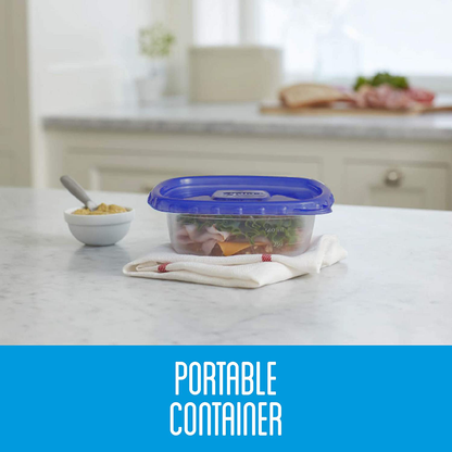 Ziploc Food Storage Meal Prep Containers Reusable for Kitchen Organization, Smart Snap Technology, Dishwasher Safe, Mini Rectangle, 4 Count