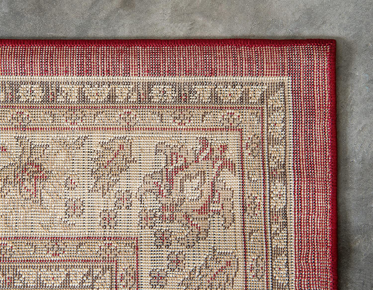 Unique Loom Kashan Traditional Floral Area Rug, 3 Feet x 16 Feet 5 Inch, Light Blue/Ivory