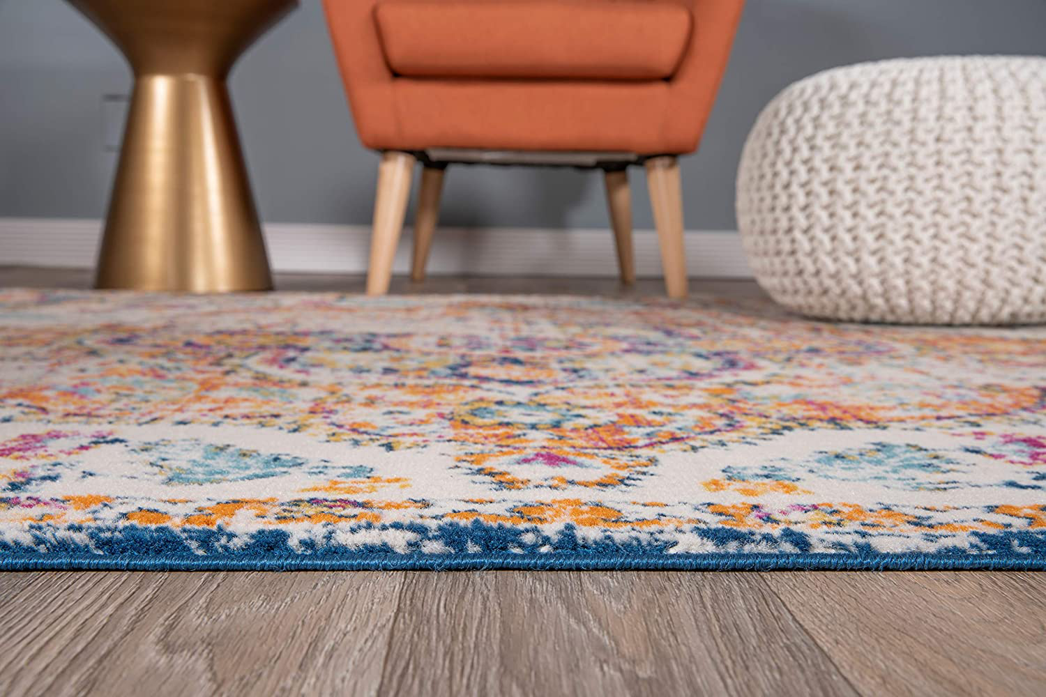 Rugshop Vintage Distressed Bohemian Area Rug 3'3" x 5' Multi