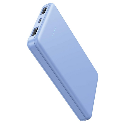 5000mAh Portable Power Bank with Dual Output Ports & LED Status Indicators