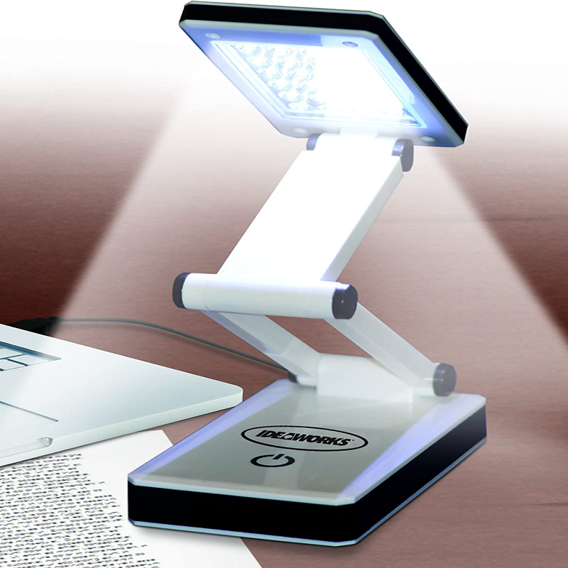 IdeaWorks JB6921 Super Bright Portable Desk lamp, White