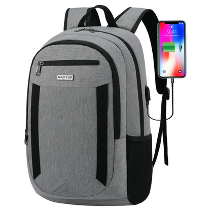 Laptop Backpack Business Computer Case with USB Charging Port - Fits Laptop up to 16 inches